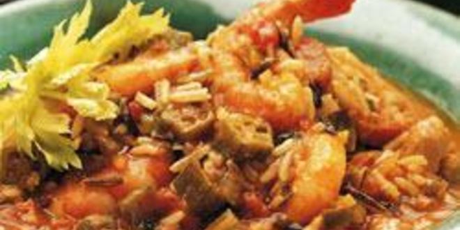 Рецепт креольского супа гамбо с курицей и креветками