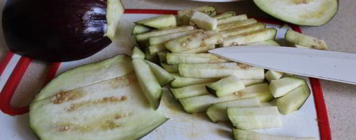 Шаг 3: куриного супа с баклажанами и лапшой зеленый чай