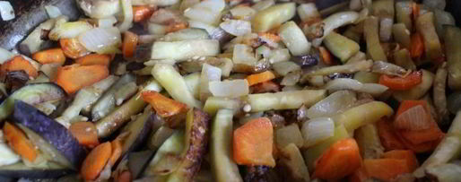 Шаг 4: куриного супа с баклажанами и лапшой зеленый чай