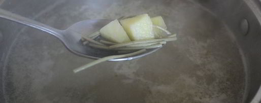 Шаг 6: куриного супа с баклажанами и лапшой зеленый чай