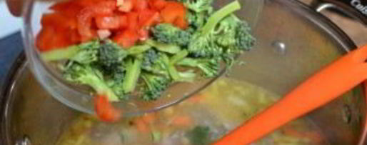 Шаг 5: куриного супа с брокколи