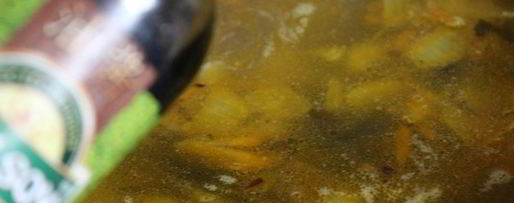 Шаг 3: куриного супа с рисом и морской капустой