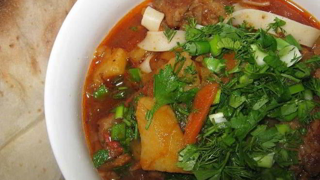 Рецепт Лагмана из баранины в мультиварке