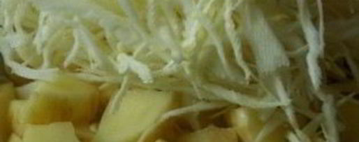 Шаг 2: лагмана капустного