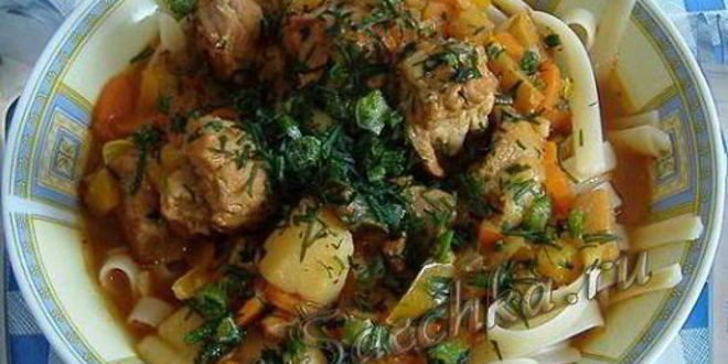 Рецепт лагмана ленивого