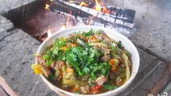 Рецепт Лагмана на костре в казане