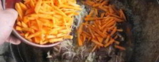 Шаг 1: лагмана на костре в казане