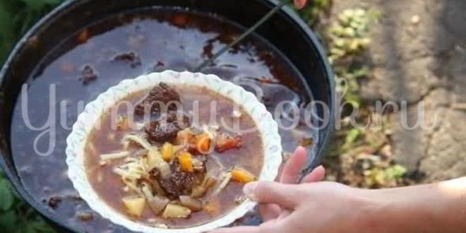 Рецепт лагмана на костре