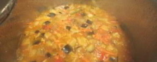 Шаг 6: лагмана с баклажанами