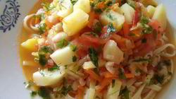 Рецепт Лагмана с фасолью