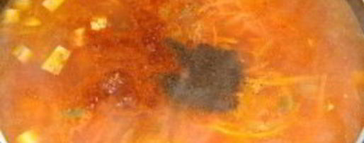 Шаг 2: лагмана с грибами