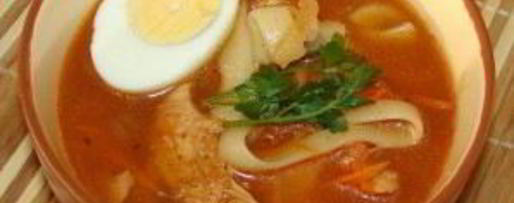 Шаг 4: лагмана с грибами