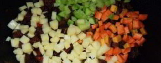 Шаг 3: лагмана с кабачками