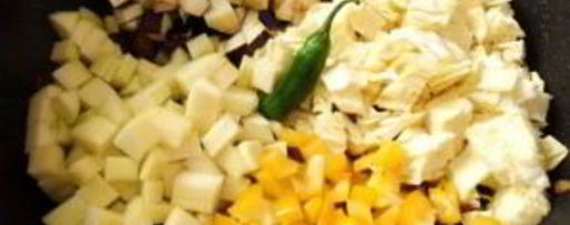 Шаг 4: лагмана с кабачками