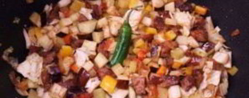 Шаг 5: лагмана с кабачками