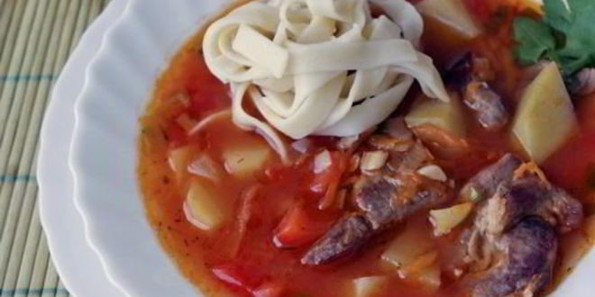 Рецепт лагмана с овощами