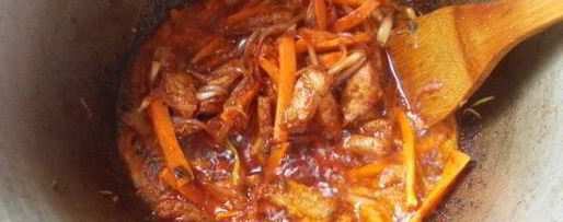 Шаг 10: лагмана с тянутой лапшой