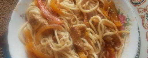 Шаг 25: лагмана с тянутой лапшой