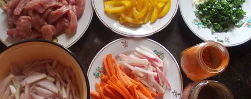 Шаг 6: лагмана с тянутой лапшой