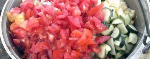 Шаг 10: лагмана в казане на костре