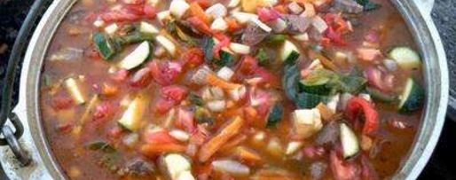 Шаг 11: лагмана в казане на костре