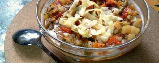 Шаг 12: лагмана в казане на костре