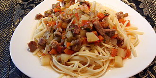 Рецепт среднеазиатского блюда лагман