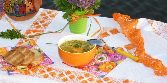 Рецепт легкого супа икринка