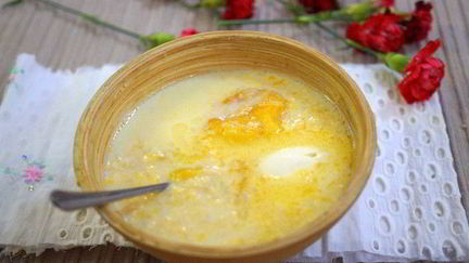 Рецепт Молочного рисового супа с курагой
