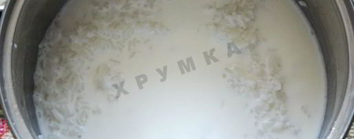 Шаг 4: молочного рисового супа