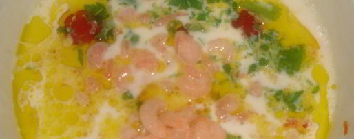 Шаг 5: молочного супа по-тайски с курочкой, креветками и помидорчиками черри