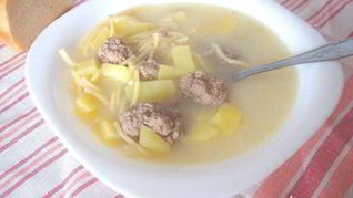 Рецепт Молочного супа с фрикадельками