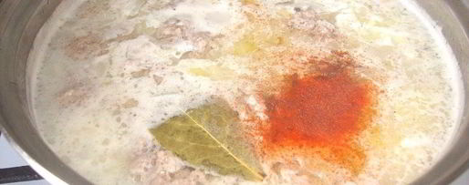 Шаг 2: молочного супа с фрикадельками