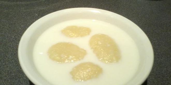 Рецепт молочного супа с галушками