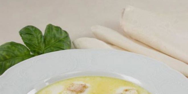 Рецепт молочного супа с гренками