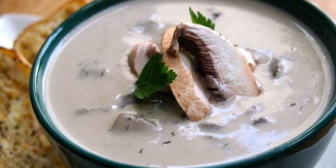 Рецепт молочного супа с грибами