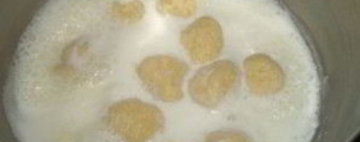 Шаг 2: молочного супа с картофельными клецками