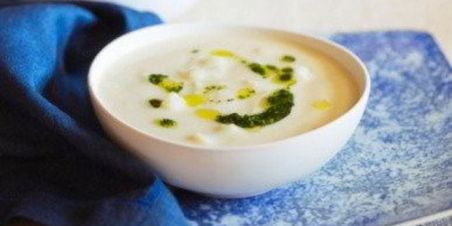 Рецепт молочного супа с клецками и цветной капустой