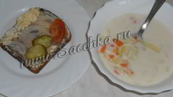 Рецепт Молочного супа с овощами