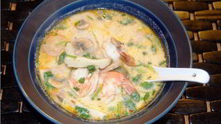 Рецепт Молочного супа с пастой и морскими гребешками