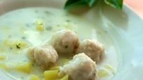 Рецепт Молочного супа с рыбными фрикадельками