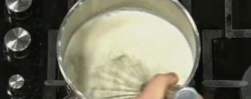 Шаг 1: молочного супа с рыбой