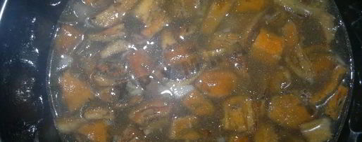 Шаг 6: молочного супа с рыжиками