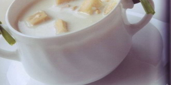 Рецепт молочного супа с сыром
