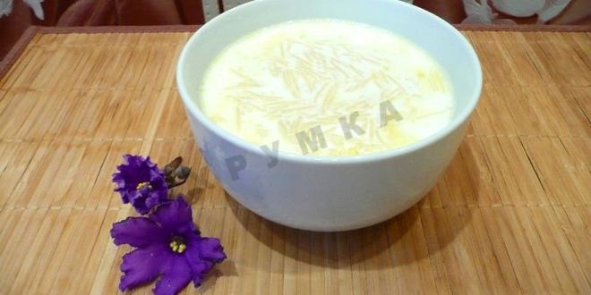 Рецепт молочного супа в мультиварке