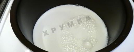 Шаг 1: молочного супа в мультиварке