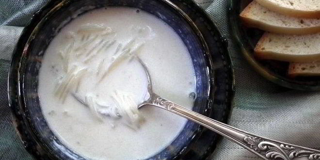 Рецепт молочного вермишелевого супа