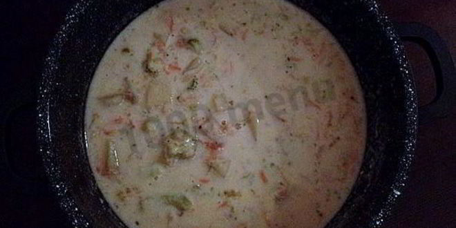 Рецепт овощного молочного супа