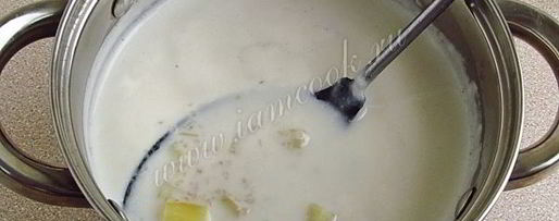 Шаг 7: супа молочного из ячневой крупы по-латышски