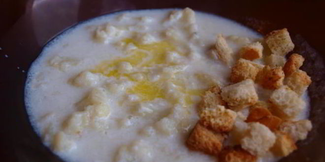 Рецепт супа молочного с цветной капустой